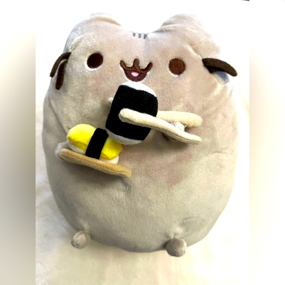 GUND Pusheen Sushi Cat with Chopsticks Snackable Toy Plush 4058938 New w/ Tag